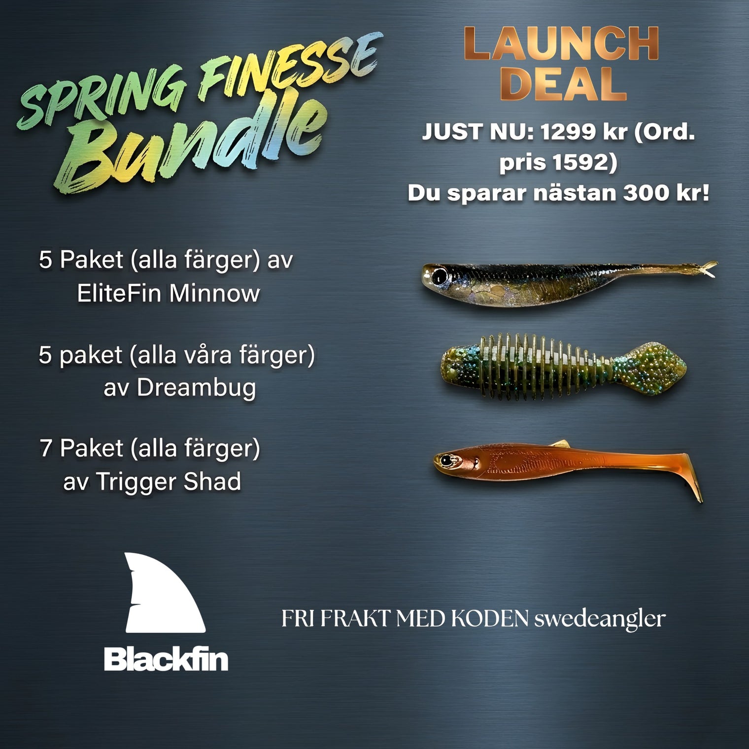 Spring Finesse Bundle - ALLA VÅRA MJUKBETEN (FRI FRAKT MED KODEN swedeangler)